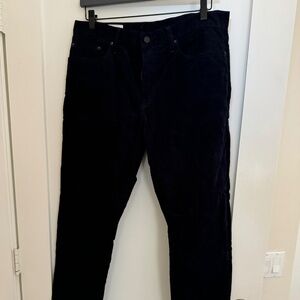 Men's Navy Corduroy Pants GAP 33